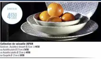 Géant Casino Collection de vaisselle japan offre