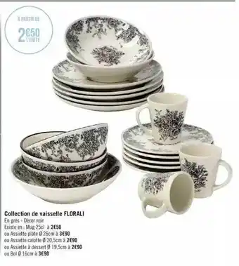 Géant Casino Collection de vaisselle florali offre
