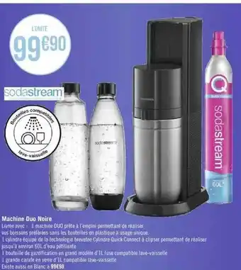 Géant Casino Machine duo noire sodastream offre