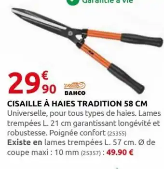 Rural Master Cisaille à Haies Tradition 58 CM offre