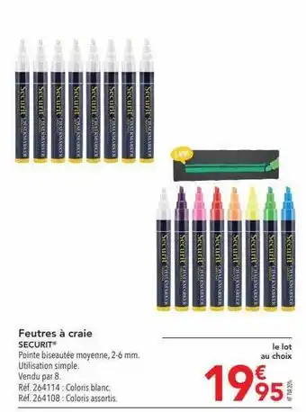 METRO Feutres à craie securit offre