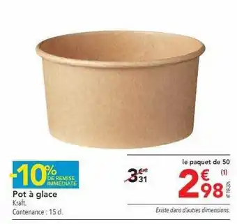 METRO Pot à glace offre