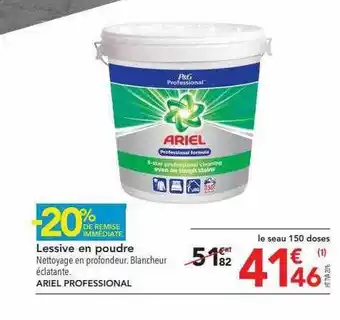 METRO Lessive en poudre ariel professional offre