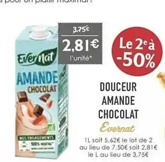 Naturalia Douceur amande chocolat evernat offre