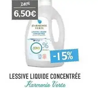 Naturalia Lessive liquide concentrée harmonie verte offre
