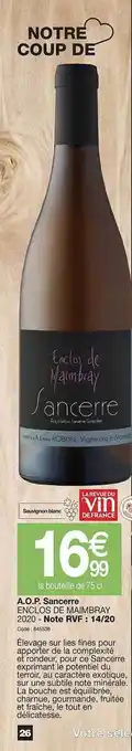 Promocash A.o.p. sancerre offre