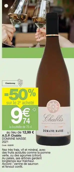 Promocash A.o.p. chabilis somaine masse 2021 offre