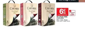 Promocash Vin d'italie vsig cascarin offre