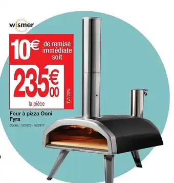 Promocash Four à pizza ooni fyra wysmer offre