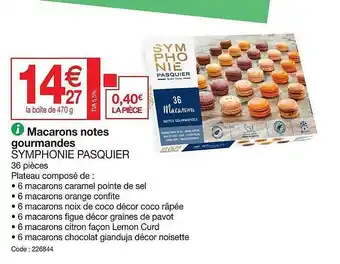 Promocash Macarons notes gourmandes symphonie pasquier offre