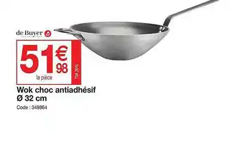 Promocash Wok choc antiadhésif ø 32 cm offre