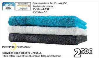 JYSK Serviette de toilette uppsala offre
