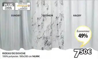 JYSK Rideau de douche offre