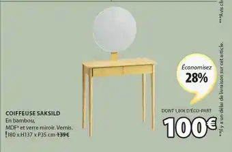 JYSK Coiffeuse saksild offre