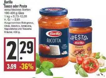 Promocash Barilla sauce oder pesto offre