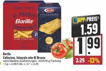 Promocash Barilla collezione, integrale oder al bronzo offre