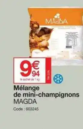 Promocash Mélange de mini-champignons magda offre