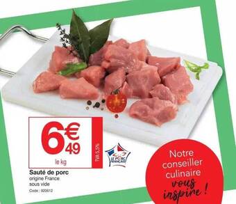 Promocash Sauté de porc offre