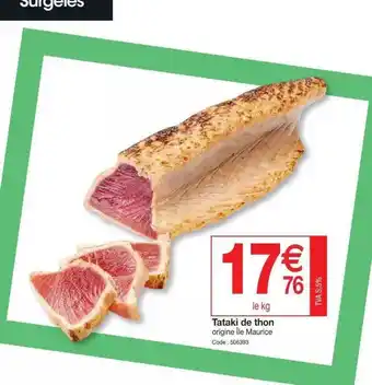 Promocash Tataki de thon offre