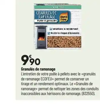 Bricorama Granulés de ramonage offre