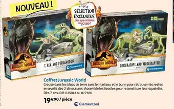 Coffret jurassic world clementoni