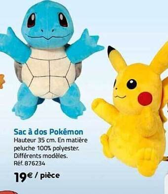 La Grande Récré Sac à dos pokémon offre