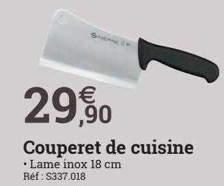 Espace emeraude Couperet de cuisine offre