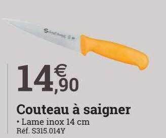 Espace emeraude Couteau à saigner offre