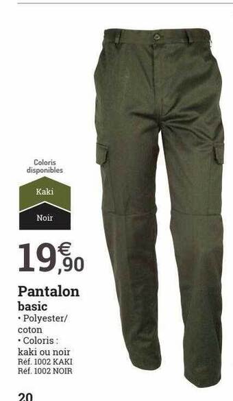 Espace emeraude Pantalon basic offre