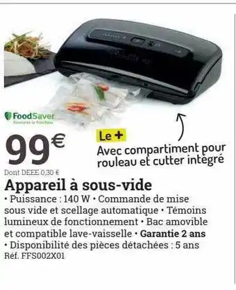 Appareil à sous-vide foodsaver