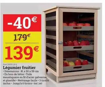 Espace emeraude Légumier fruitier offre