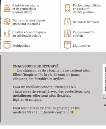Espace emeraude Chaussures de sécurité offre