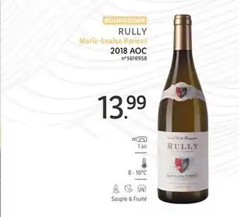 Lidl Bourgogne rully marie-louise parisot 2018 aoc offre