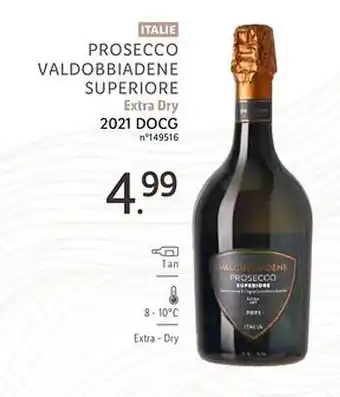 Lidl Italie prosecco valdobbiadene superiore extra dry 2021 docg offre