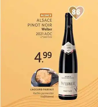 Lidl Alsace pinot noir weiber 2021 aoc offre