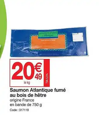 Promocash Saumon atlantique fumé au bois de hêtre offre