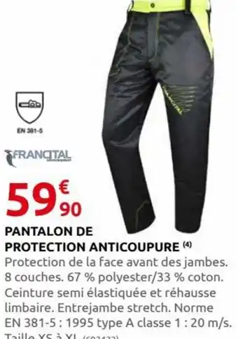 Rural Master Pantalon de Protection Anticoupure offre