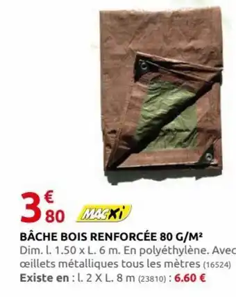 Rural Master Bâche Bois Renforcée 80 G/M² offre