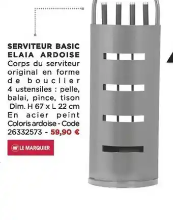 Serviteur basic elaia ardoise