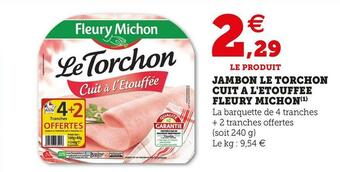 U Express JAMBON LE TORCHON CUIT A L'ETOUFFEE offre