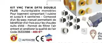 Kit vmc twin df70 double autogyre