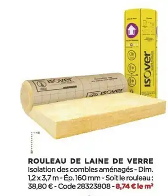 Bricomarché Rouleau de laine de verre offre