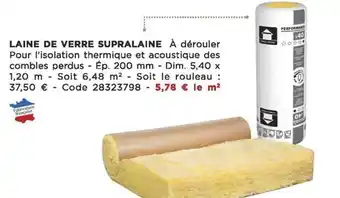 Bricomarché Laine de verre supralaine offre