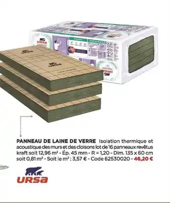 Bricomarché Panneau de laine ursa offre