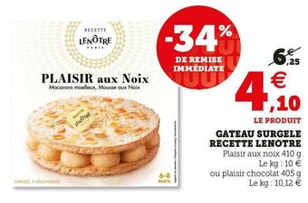 GATEAU SURGELE RECETTE