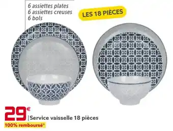 Gifi Service Vaisselle 18 Pièces offre