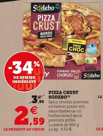 U Express PIZZA CRUST offre