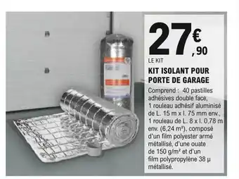 E.Leclerc Brico Kit isolant pour porte de garage offre