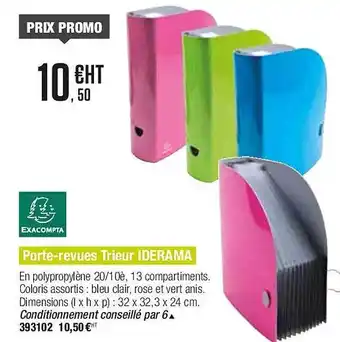 Plein ciel Porte-revues trieur iderama exacompta offre