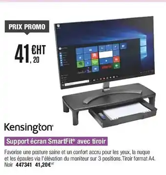 Plein ciel Support écran smartfit avec tiroir kensington offre